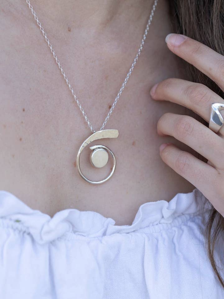 Nerina Sterling Silver Pendant Necklace for wholesale by Standout Boutique