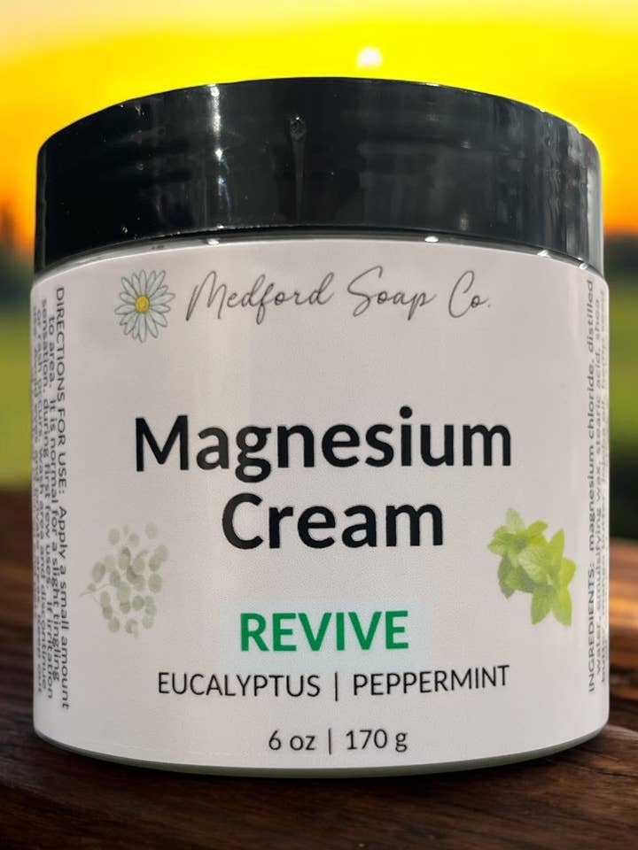 Crème de magnésium pour la vente par Medford Soap Company