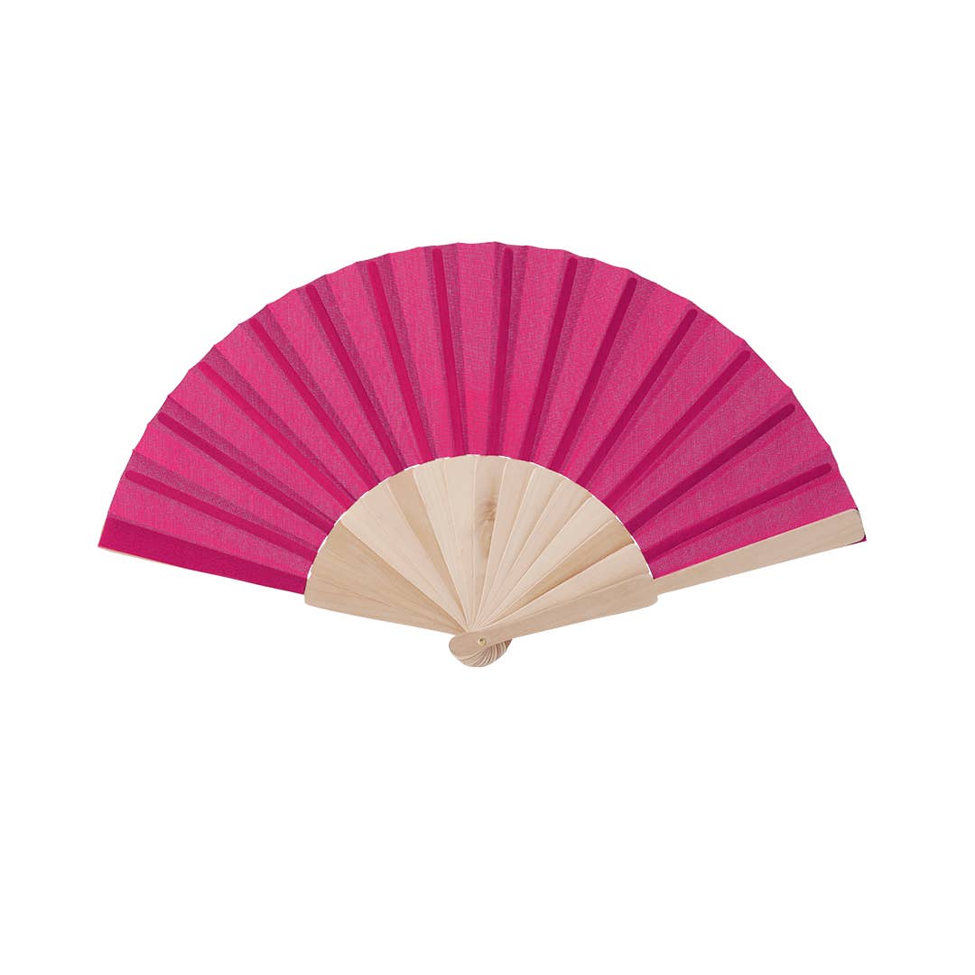 Fustik – wholesale Handheld folding fan – Customized Wooden Fan with Printed Colored Fabric5