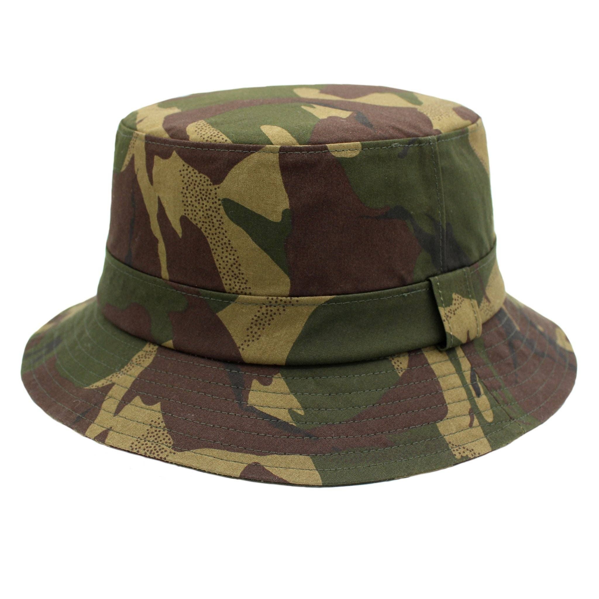 Heather Hats & Accessories – wholesale Bucket hat – Unisex – ZH266 Harland Camo Wax Bush Hat2