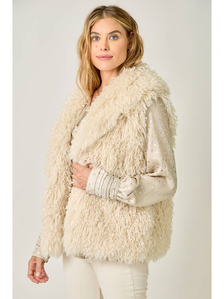 Mystree - Venta al por mayor Chaleco de abrigo - Mujer - Chaleco de Piel Sintética Peluda 6124211