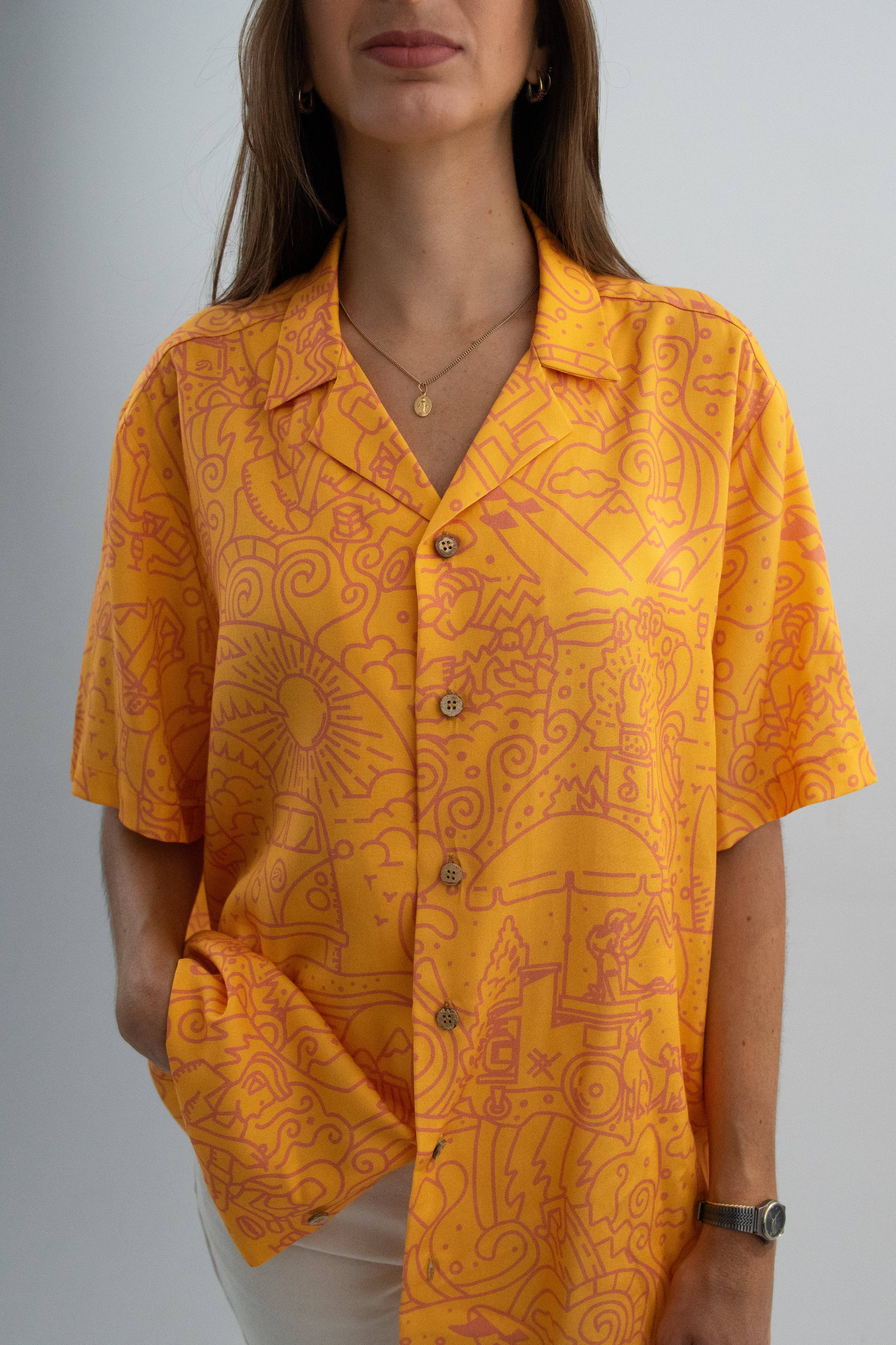 Alvorada Brand - Wholesale Button Down Shirt - Women's - SHIRT DAWN CITY4