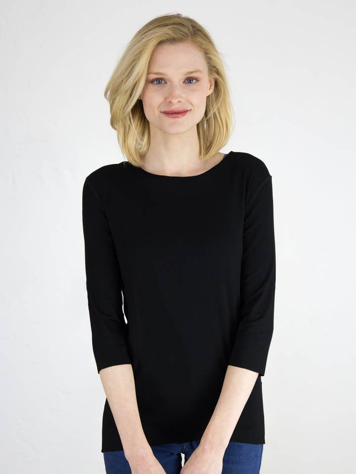 AMB Designs - Wholesale T-Shirt - Women's - Juliet 3/4 Sleeve Top