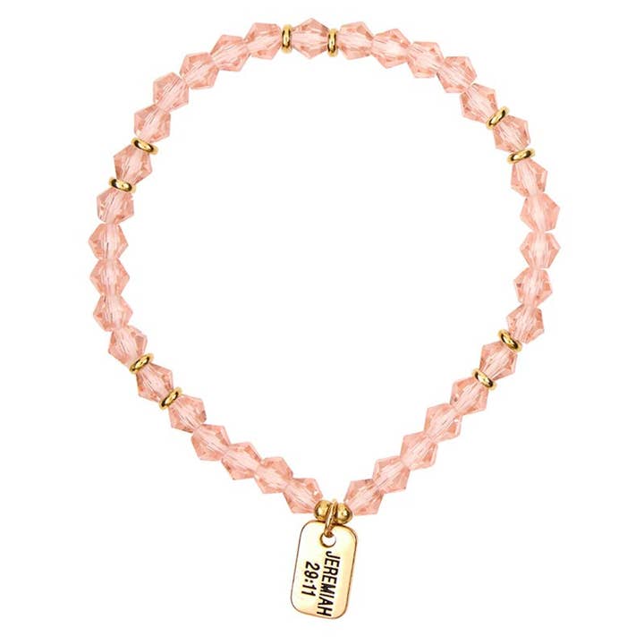 Faithworks by Creative Brands - Wholesale Beaded Bracelet - Glass Bead Tagged Bracelet Filled Display3