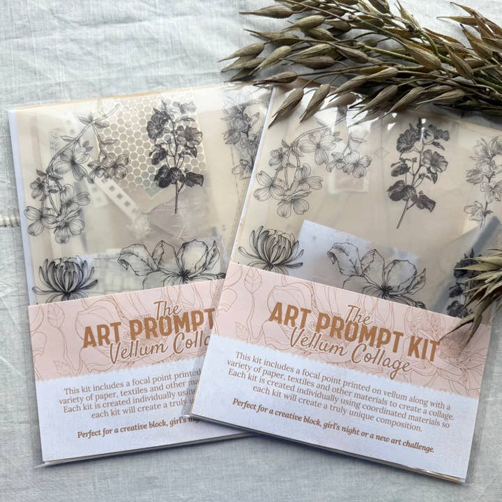 A House of Books - Wholesale DIY Craft Kit - Collage Prompt Kit, Mixed Media Art Kit, Floral5