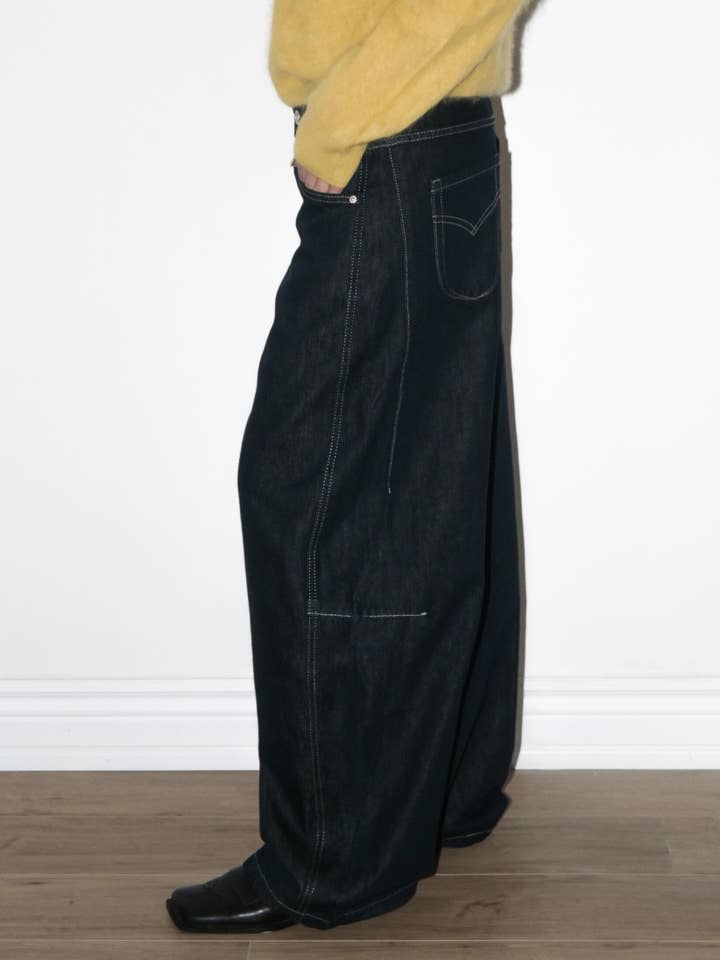 Entspannte Barrel-Jeans II für den Großhandel von Blanc.Noize