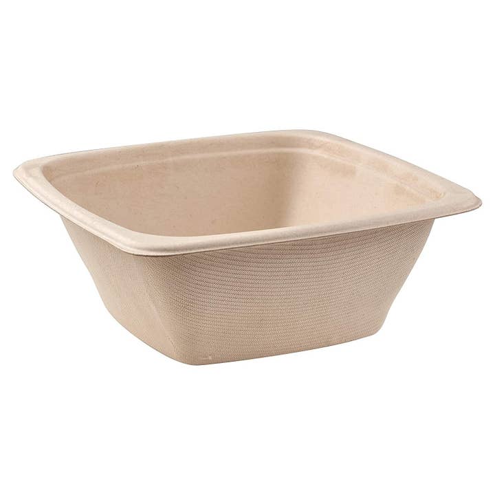 EcoQuality - Wholesale Disposable Plate - 32oz Eco Friendly Disposable Square Bowls Compostable1