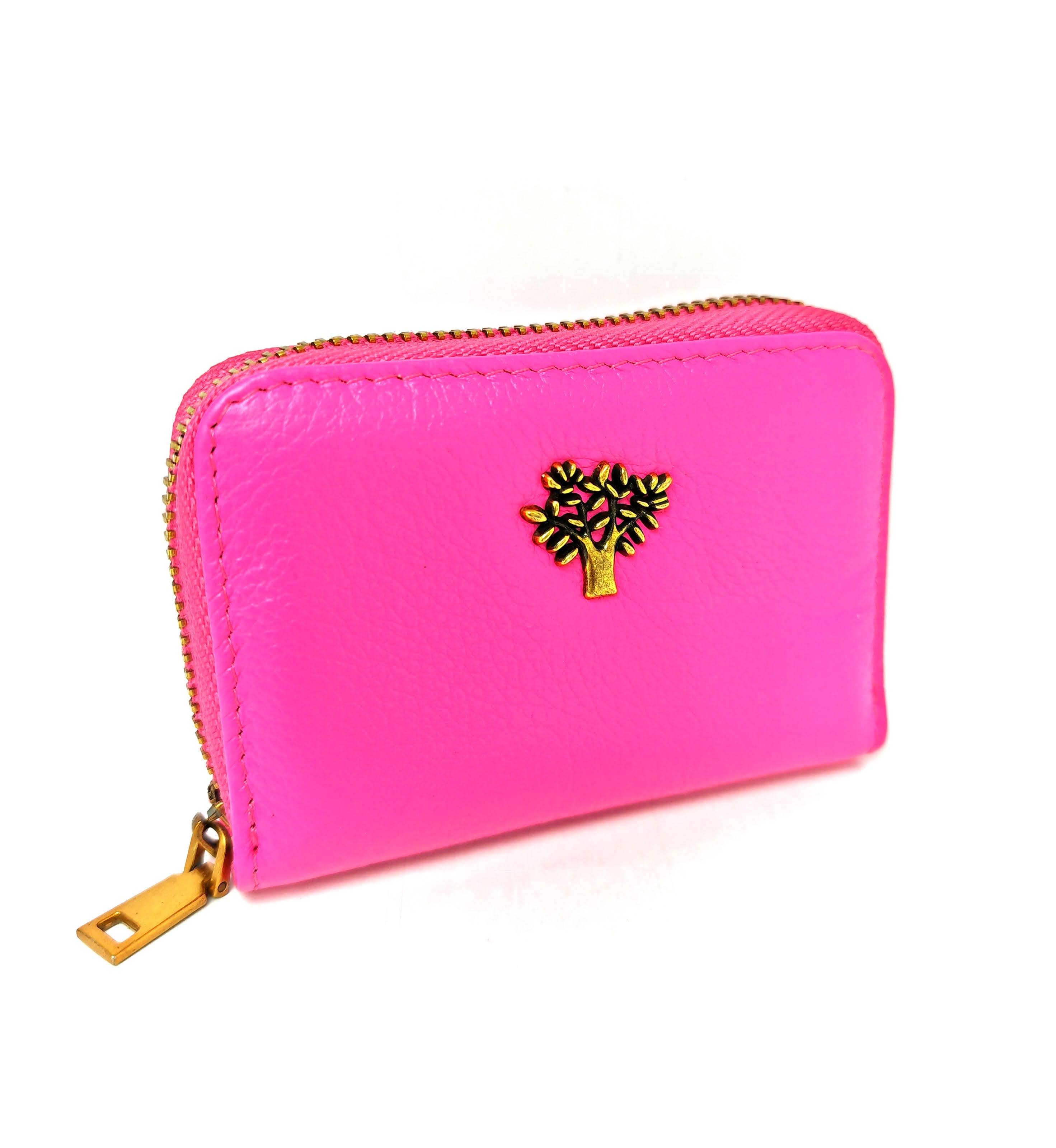 Superbia - Wholesale Wallet - Women's - Genuine Leather Zip Around Tree Life Card Holder-1085