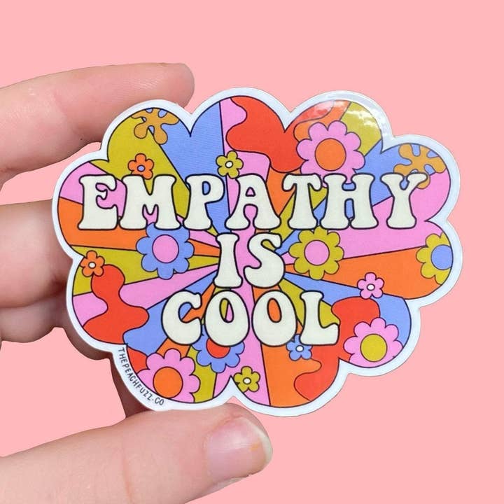 The Peach Fuzz - Wholesale Sticker - Empathy Is Cool Sticker0