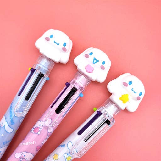 Sanrio Characters 6 Color Ball Point Pencil- 0.7mm for wholesale by K-Wonderland