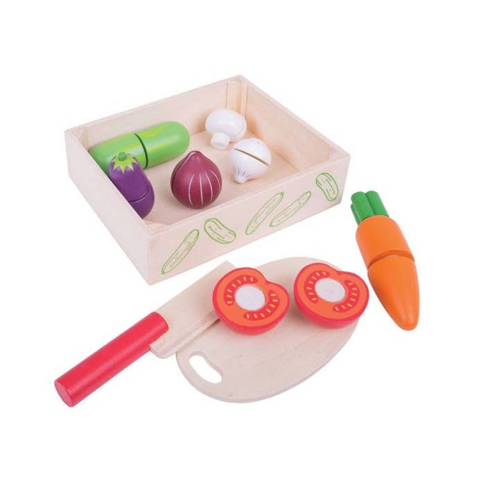 Cutting Veg Crate for wholesale by Bigjigs Toys