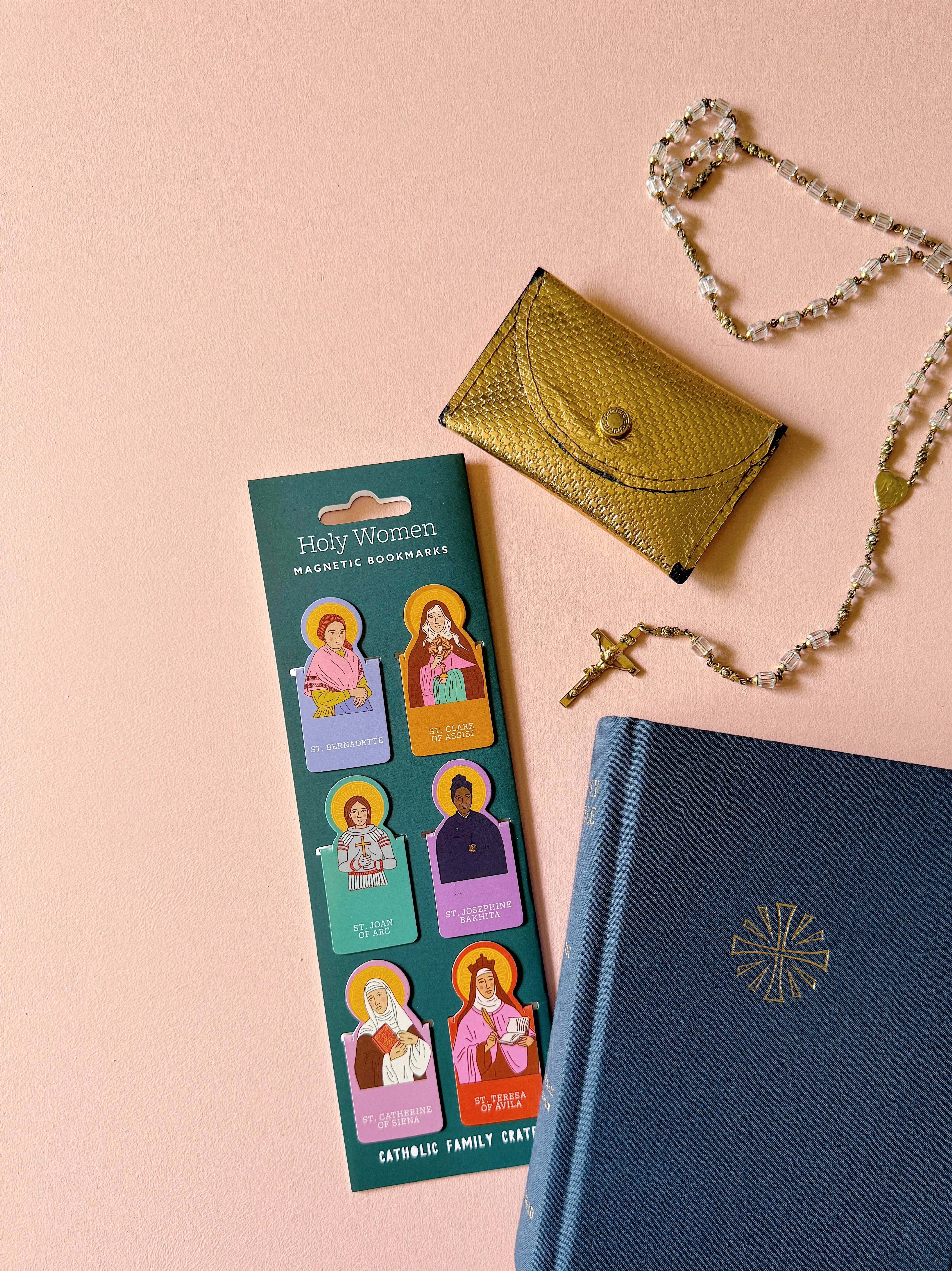 Catholic Family Crate® - Vente Marque-page - Marque-pages magnétiques Femmes Saintes1