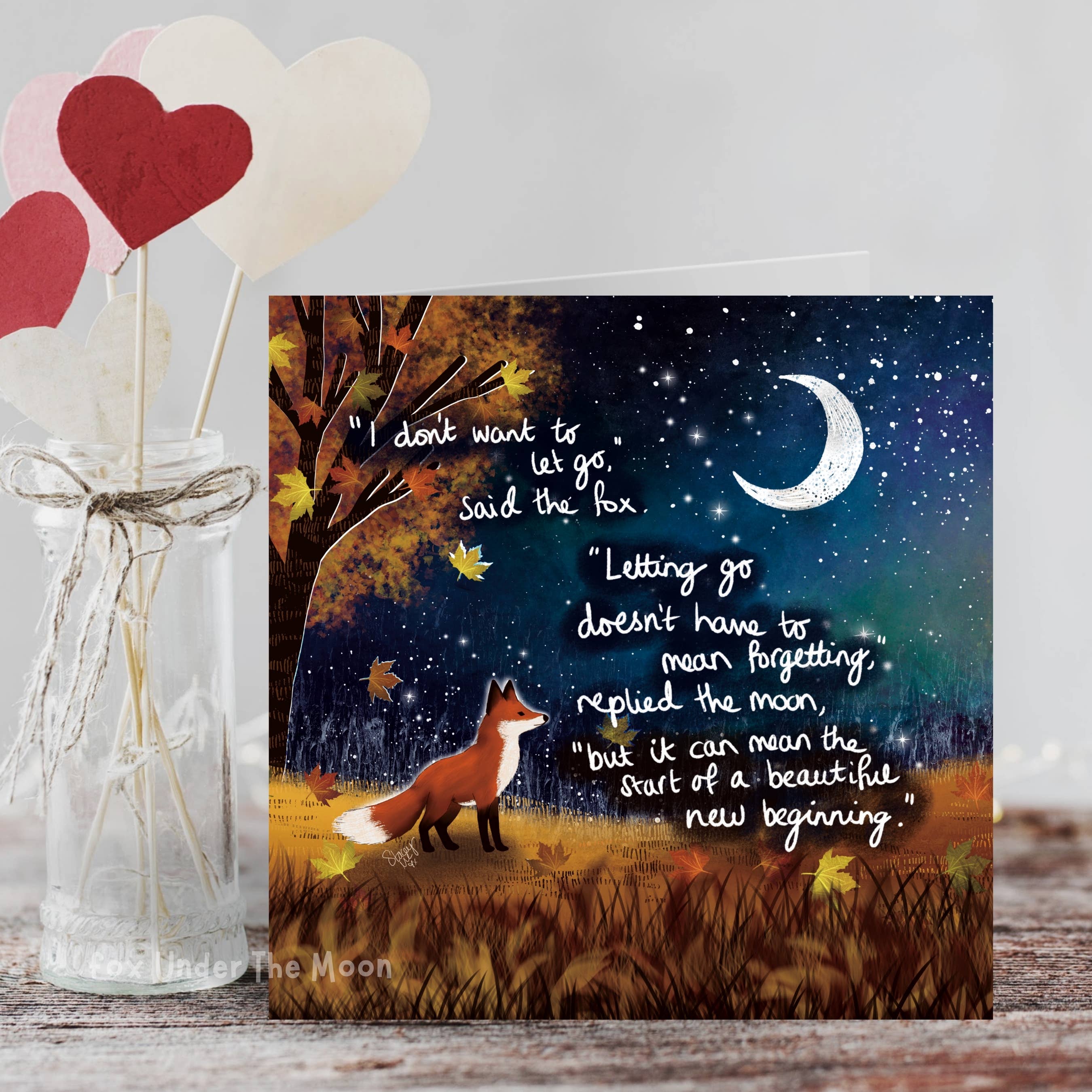 Fox Under The Moon - Wholesale Everyday Greeting Card - 'New Beginning' - Greeting Card From Fox Under The Moon1