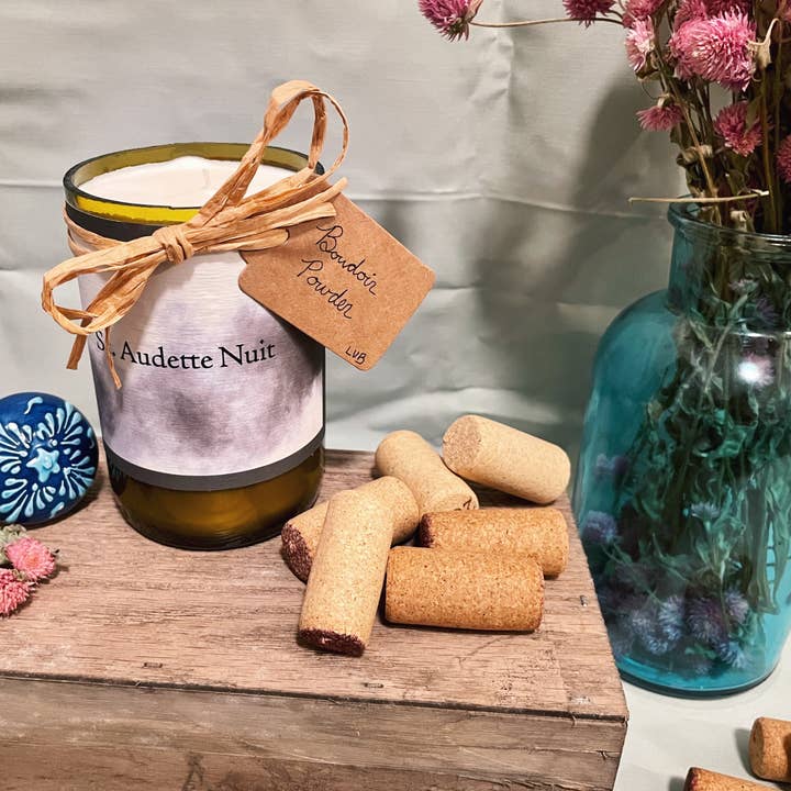 Le Vin Bougie Candles - Wholesale Jar/Filled Candle - Boudoir Powder Soy Wine Bottle Candle6