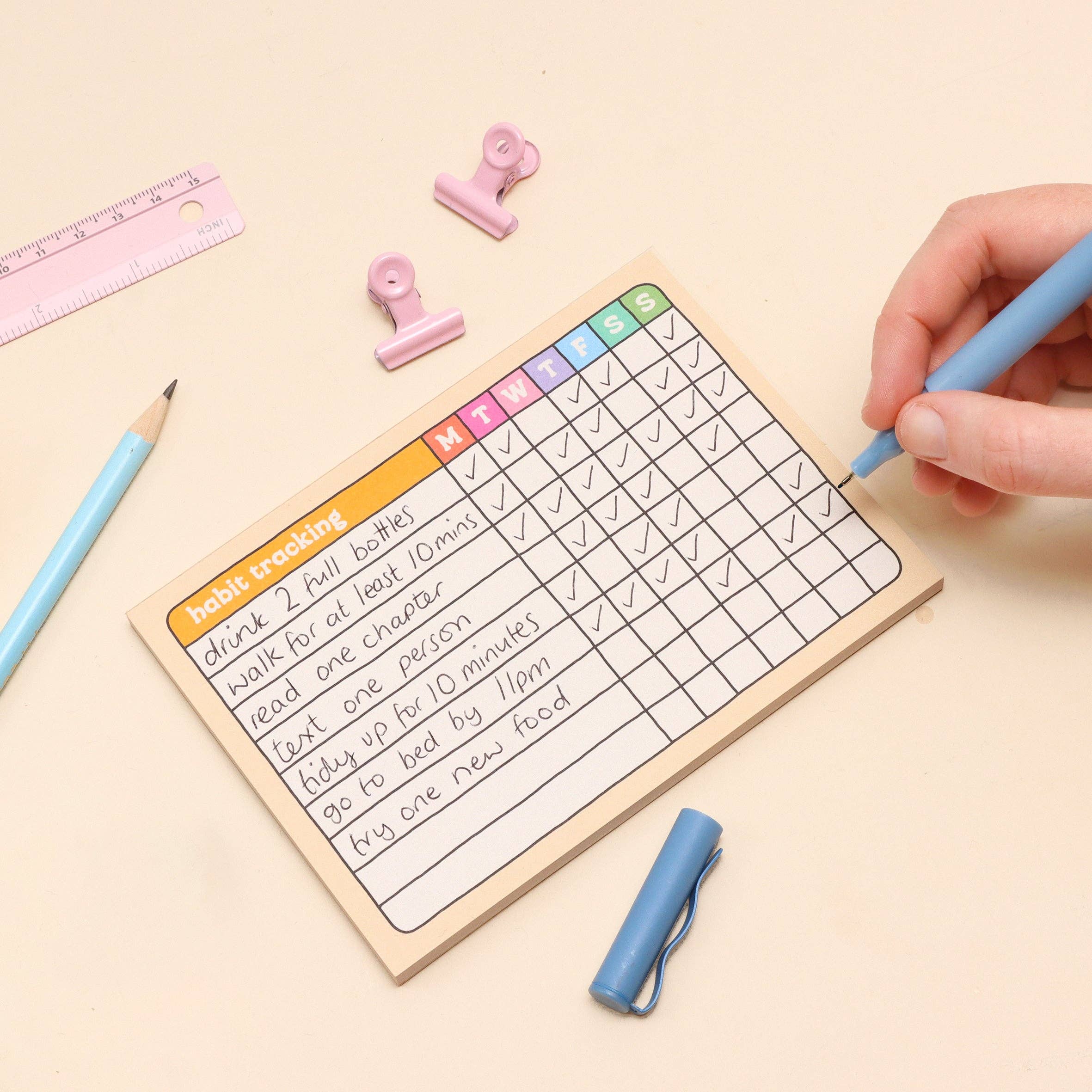 Oh, Laura - Wholesale Notepad - A6 Habit Tracker Notepad9