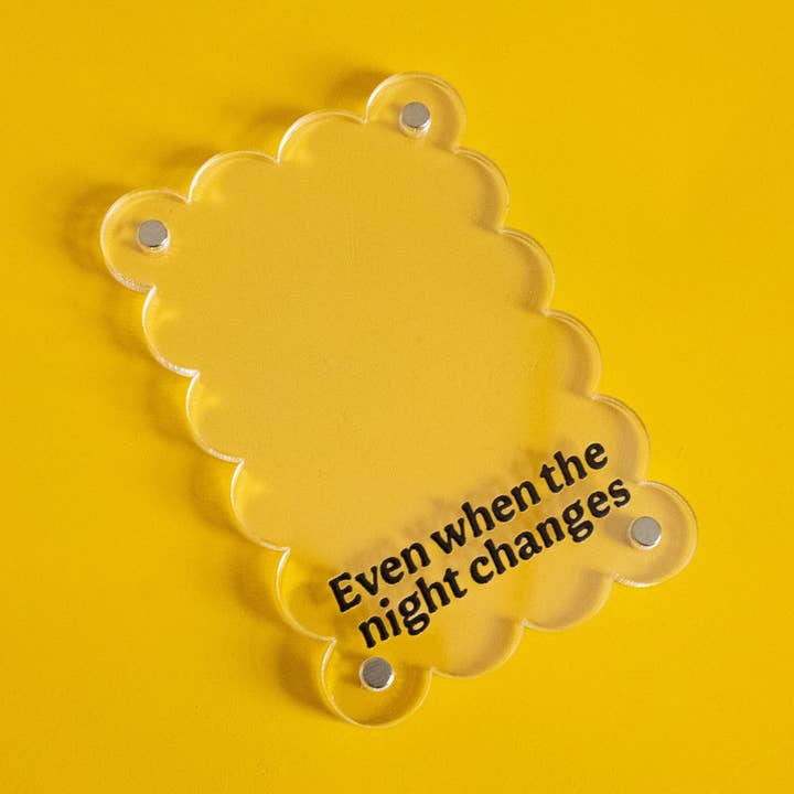 Acrylic Polaroid Frame | Nostalgic Pop Song Design for wholesale by Doctor Scribble