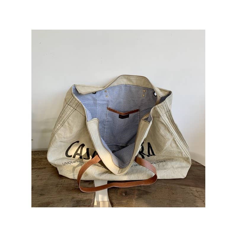 Casa Natura Design SL - Wholesale Tote Bag - Women's - Large Rectangular Bag Zipper Leather Handle - SKYLAR SK118