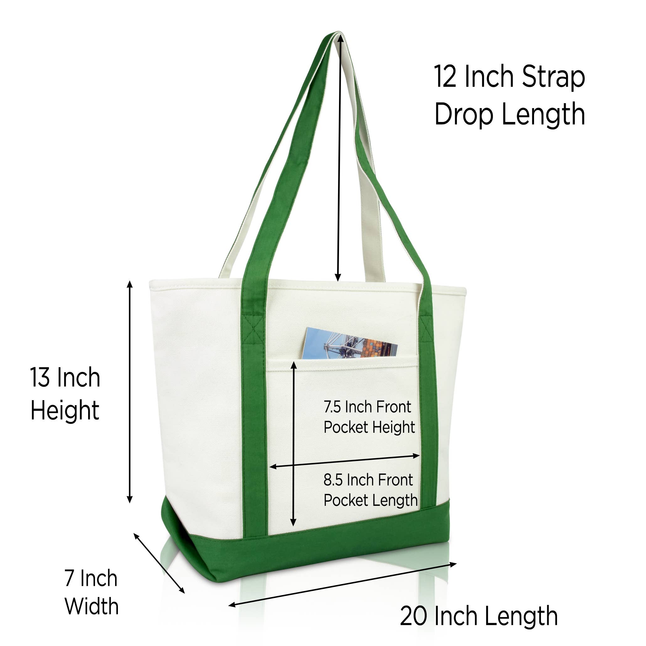 Dalix - Wholesale Tote Bag - Women's - DALIX Medium Personalized Tote Bag Monogram Letter J19