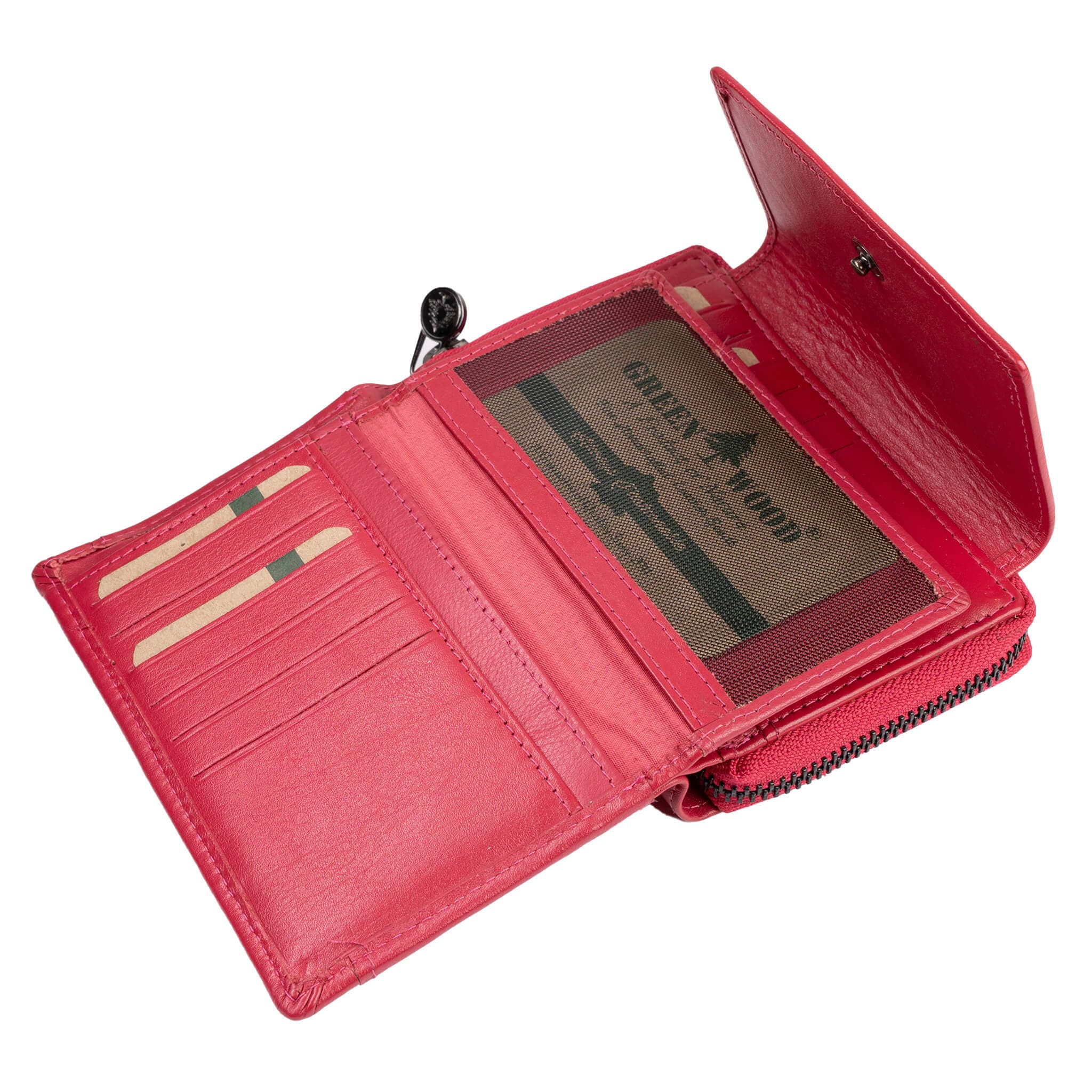 Greenwood - Wholesale Wallet - Women's - Kazu Wallet Women Medium Leather Purse Ladies RFID26