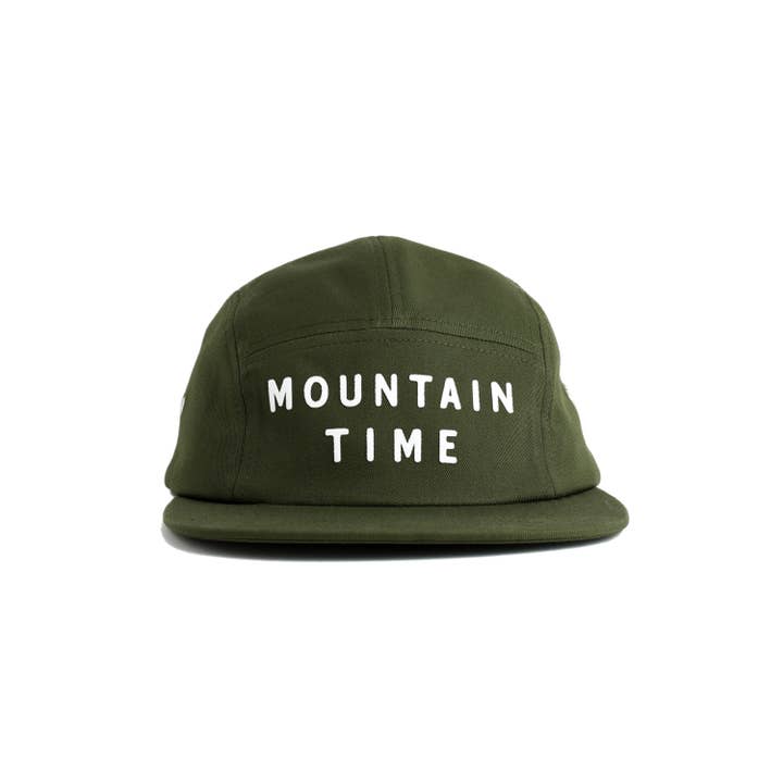 Endless August Supply Co. - Vente Casquette à visière plate – unisexe - Chapeau Mountain Time à cinq panneaux - mousse