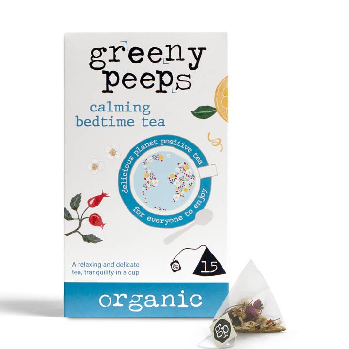 Organic Calming Bedtime Tea for wholesale by Greenypeeps