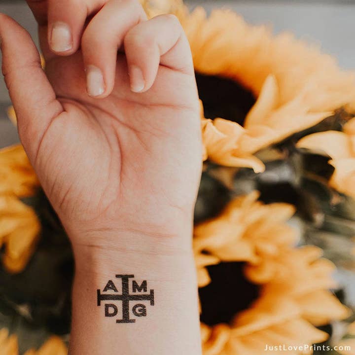 Just Love Prints - Wholesale Temporary Tattoo - "AMDG Collection" Temporary Tattoos