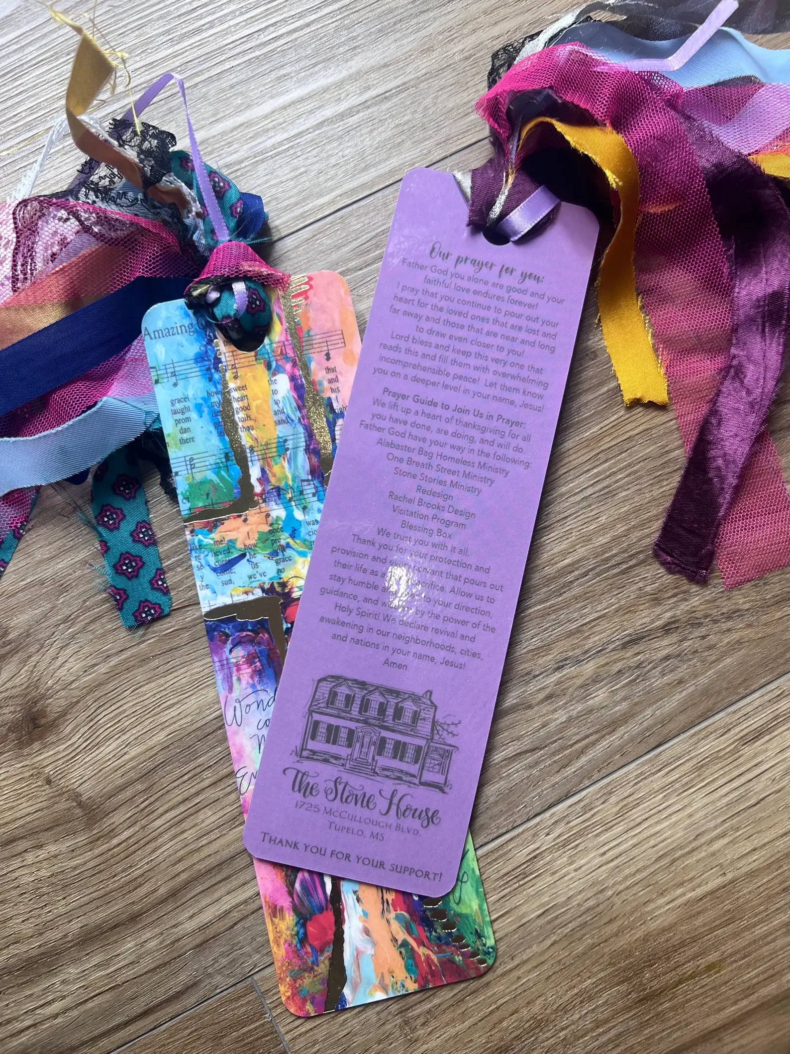 Rachel Brooks Design, LLC - Wholesale Bookmark - Scripture Cross Tassel Bible Bookmark1