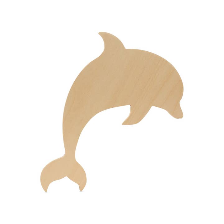 Woodpeckers Crafts - Wholesale Cutouts - Wood Dolphin Cutout