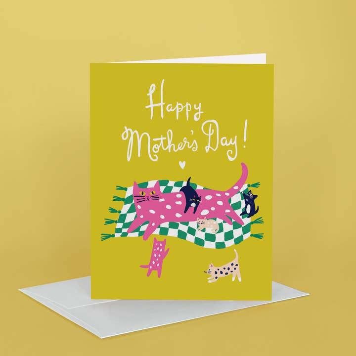 Idlewild Co. - Wholesale Mother's Day Card - Kitty Mama Greeting Card