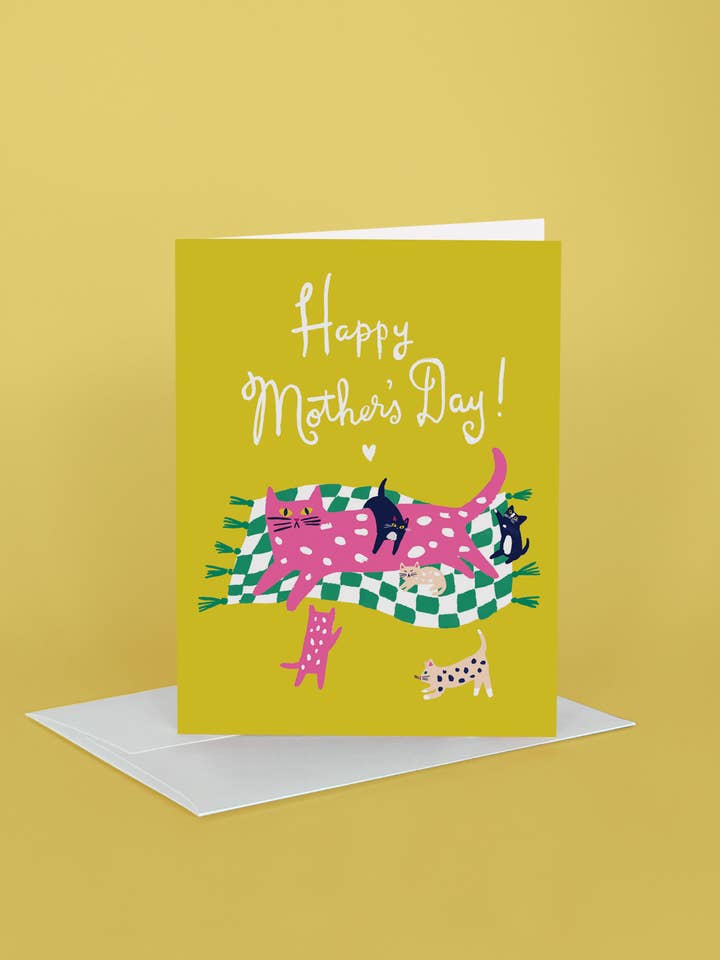 Kitty Mama Greeting Card for wholesale by Idlewild Co.