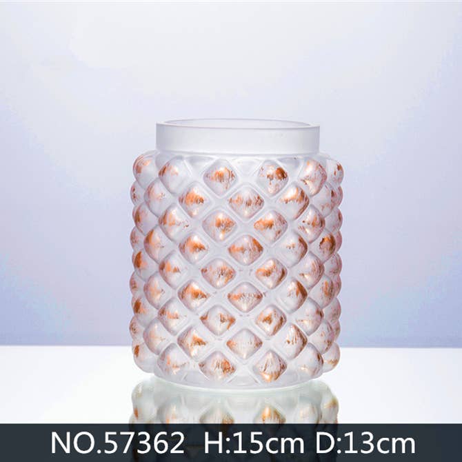 Utian Glassware Trading Ltd. - Wholesale Vase - Brush Gold Pineapple Vase