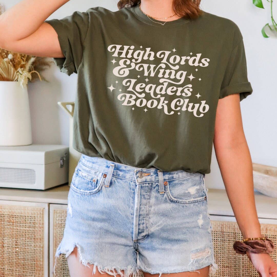 CrescentCatCo - Wholesale Screen Printed T-Shirt - Women's - High Lord and Wingleader Fantasy Book Club T-shirt5