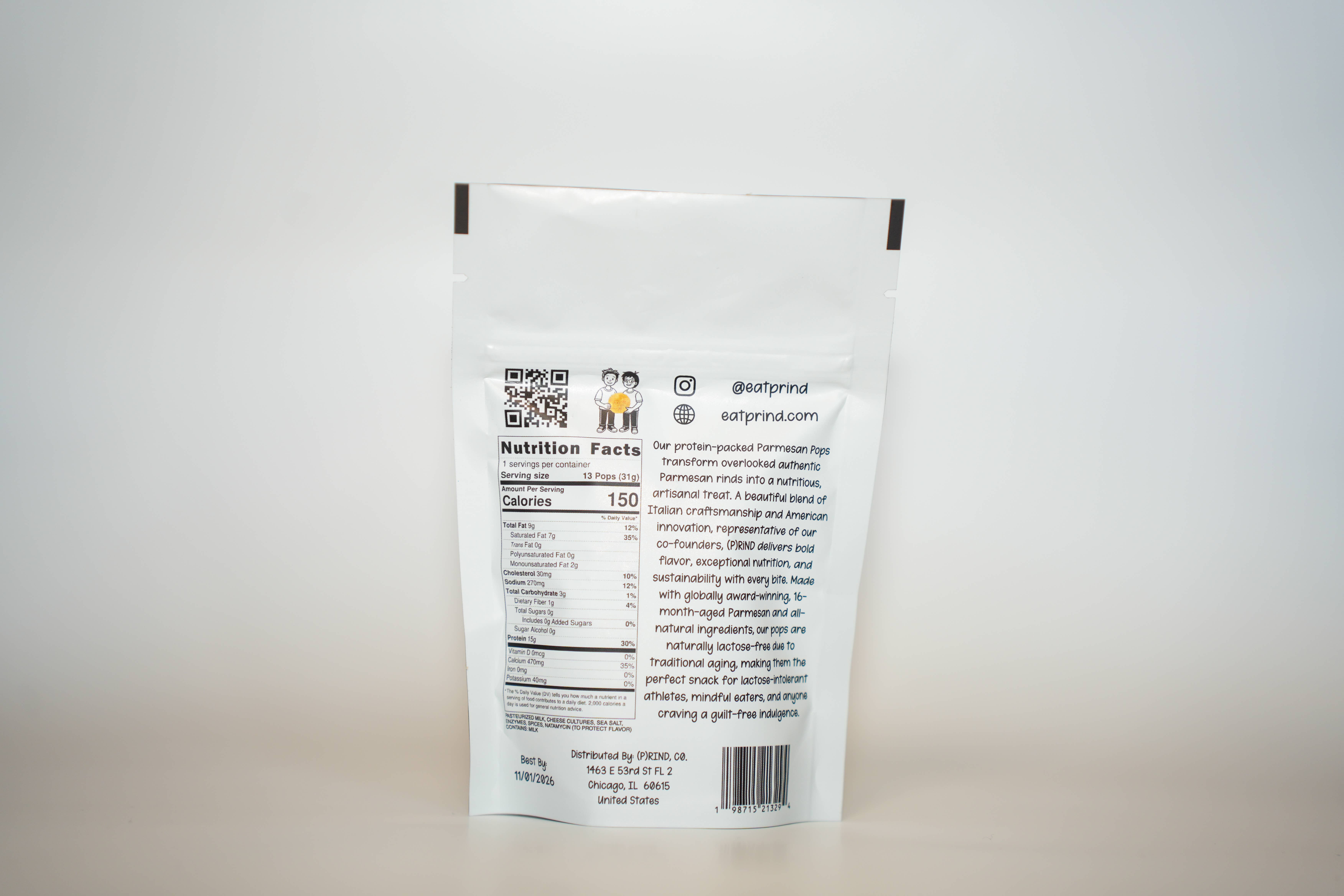 (P)rind, Co. - Wholesale Puffed Snack - Rustic Rosemary Parm Pops Snack Pack1