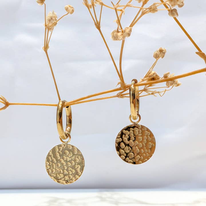 LOLO & YAYA - Wholesale Dangle Earrings - Round stainless steel earrings0