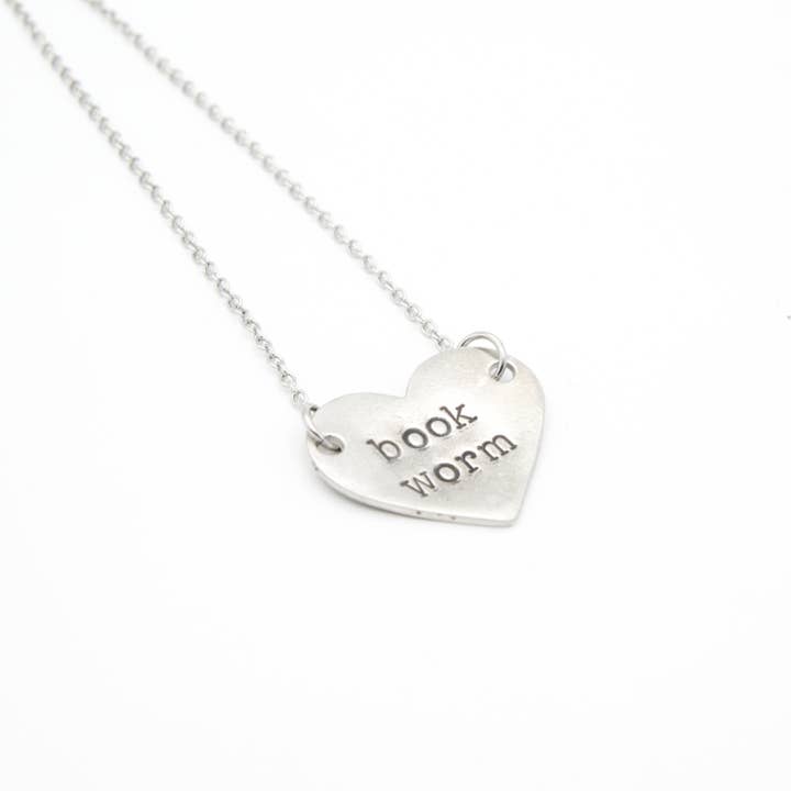 Collier Book Worm pour la vente par Stamp and Stampbility