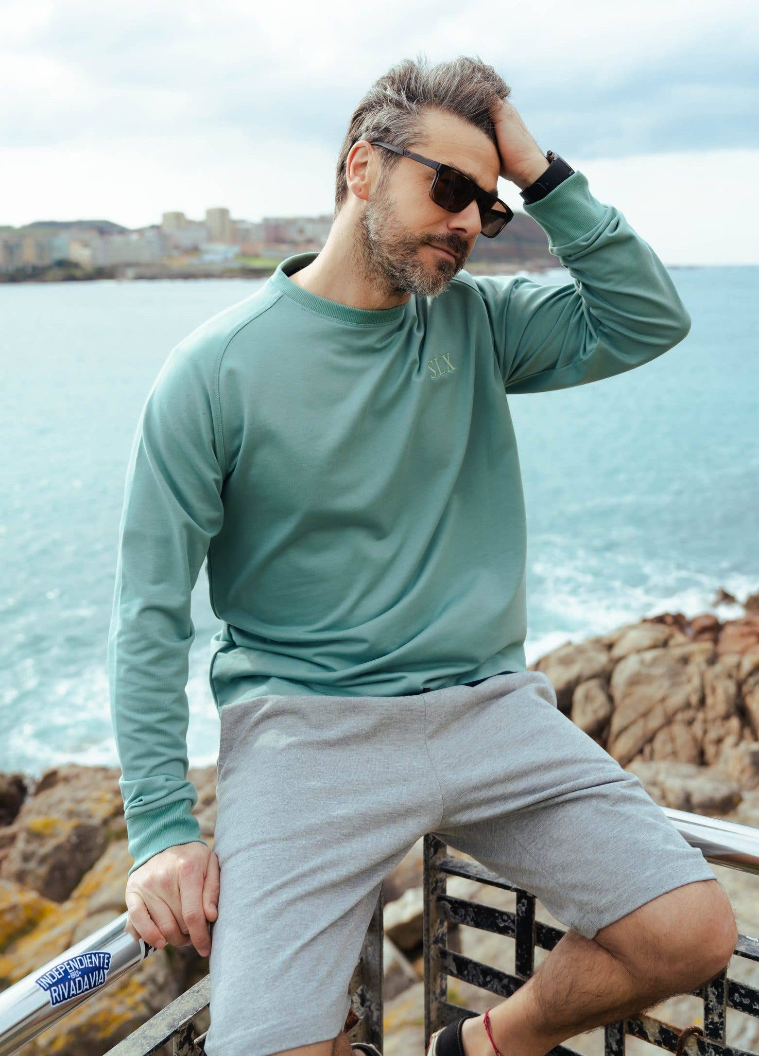 Grey Men's Cotton Bermuda Shorts With Pockets for wholesale on Faire0