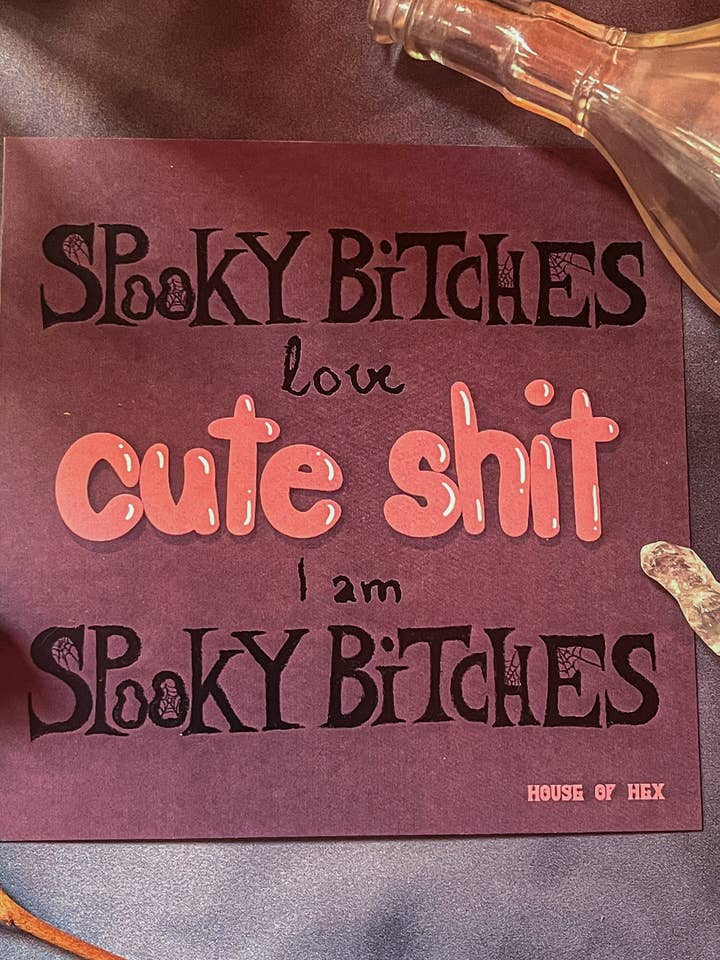Spooky b-word like cute stuff Print for wholesale by House of Hex