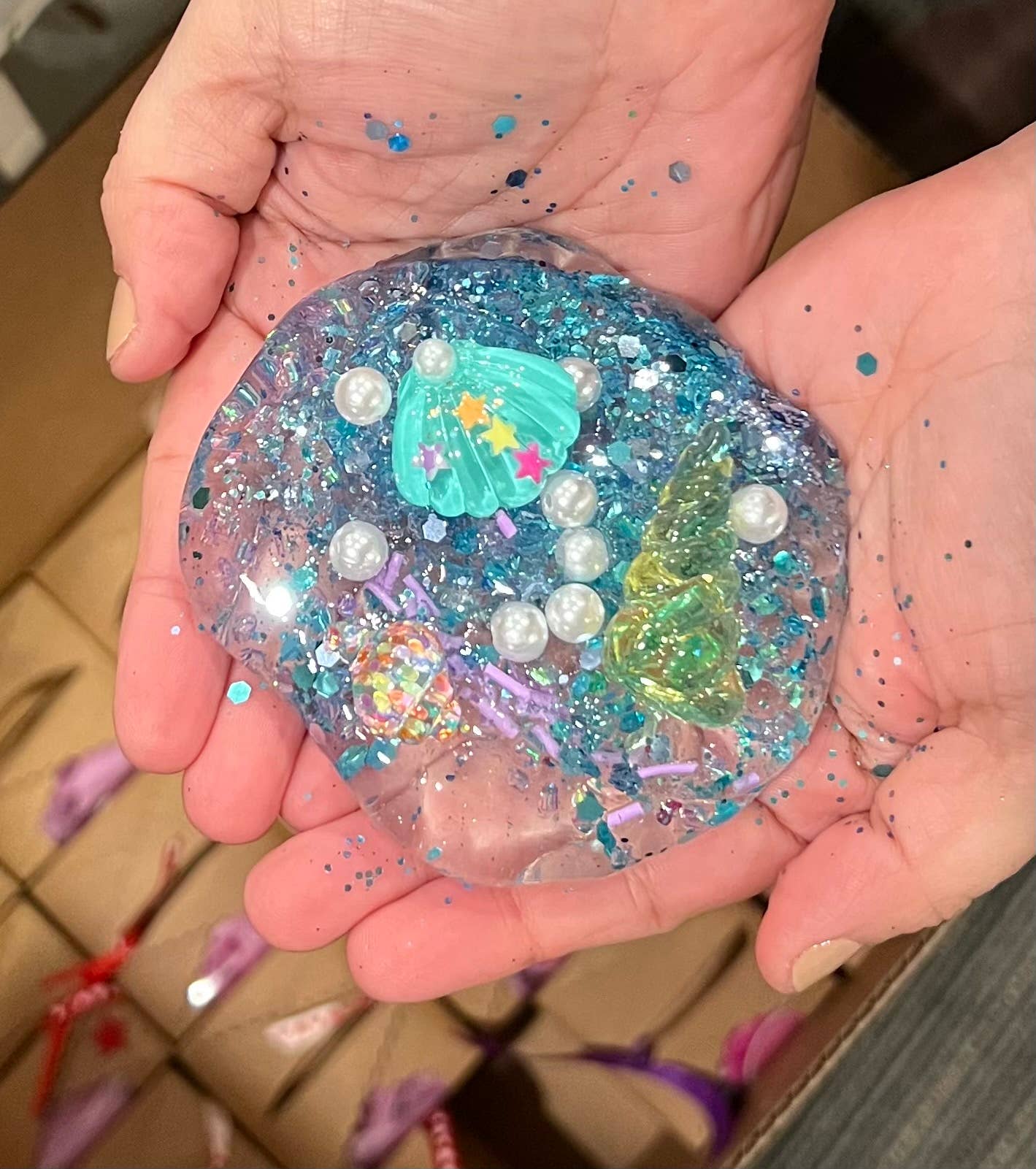 Scattered Slime – wholesale Slajm - Barn – Sjöjungfruslimsats1