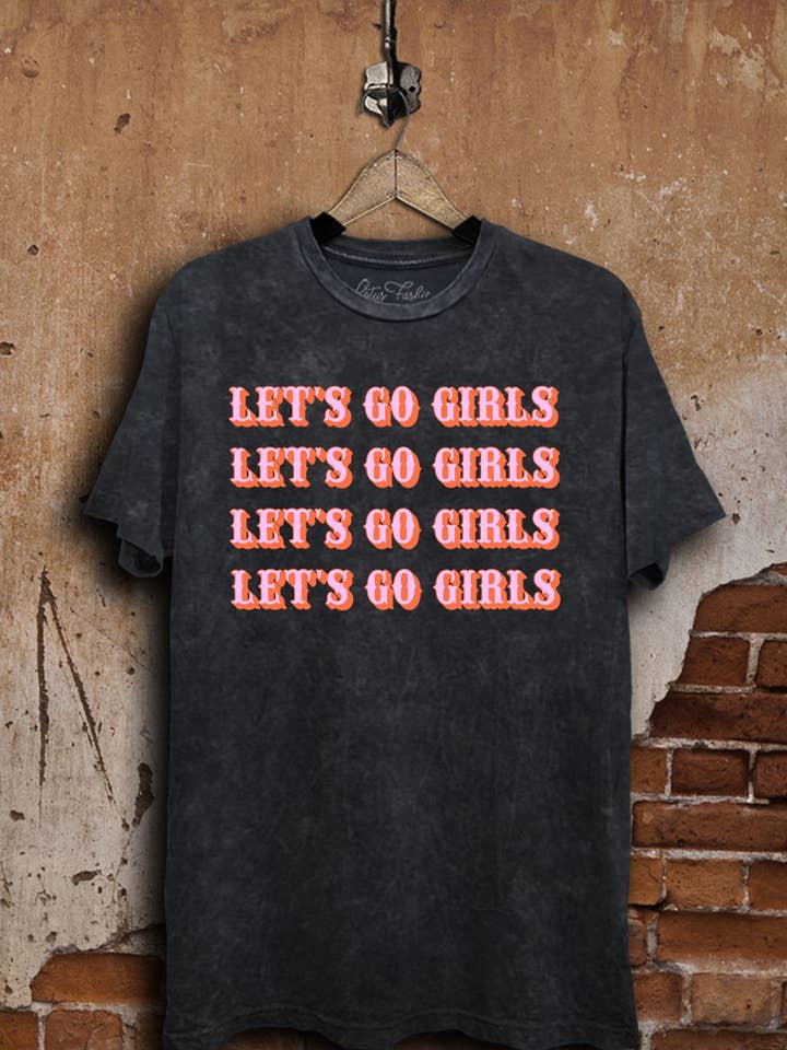 Lets Go Girls Graphic Top for wholesale by Lotus Fashion Collection