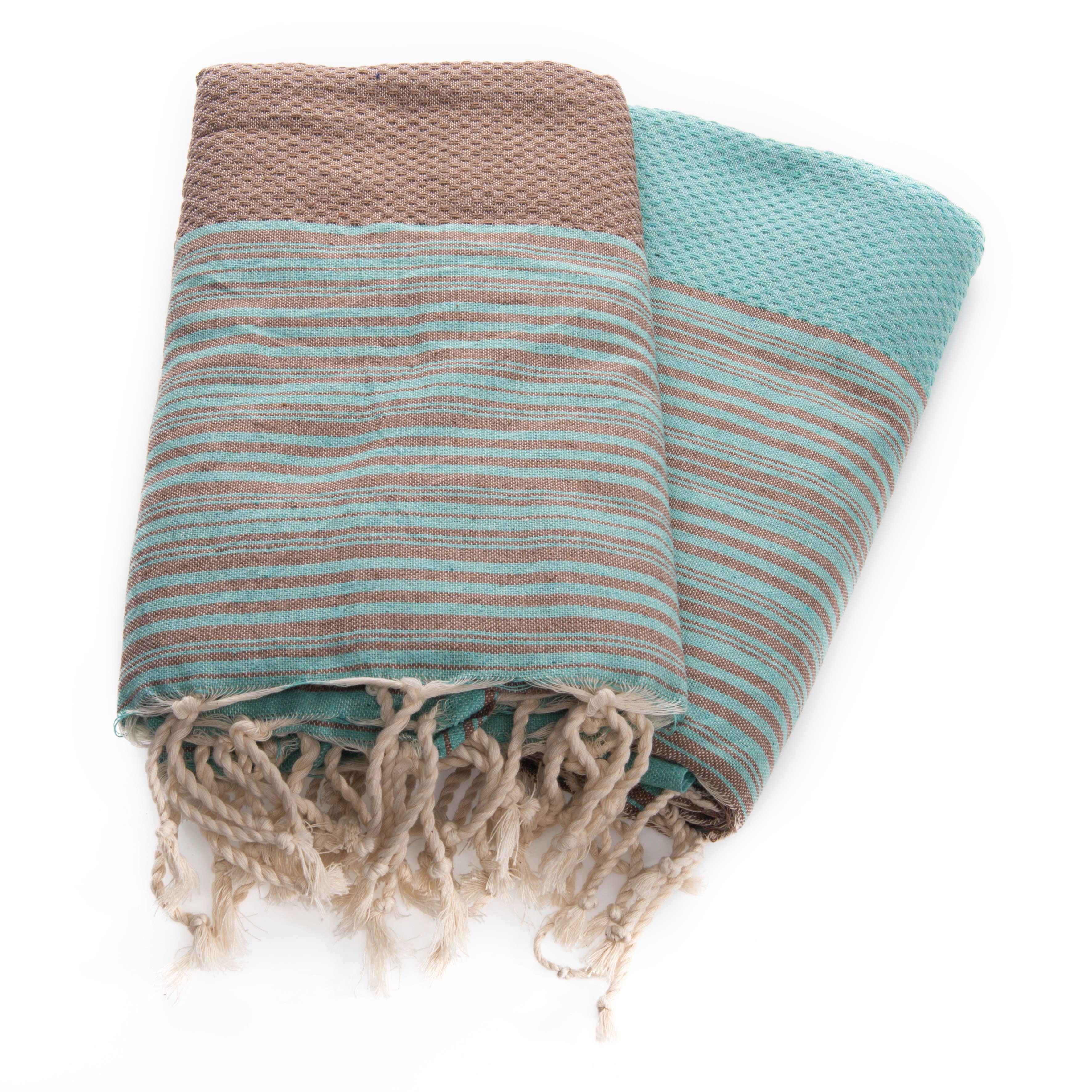 Foutas de Tunisie By Le Comptoir Paris - Vendita all'ingrosso Telo mare - Asciugamano da spiaggia - Fouta turca IBIZA duo (per 2 persone)1