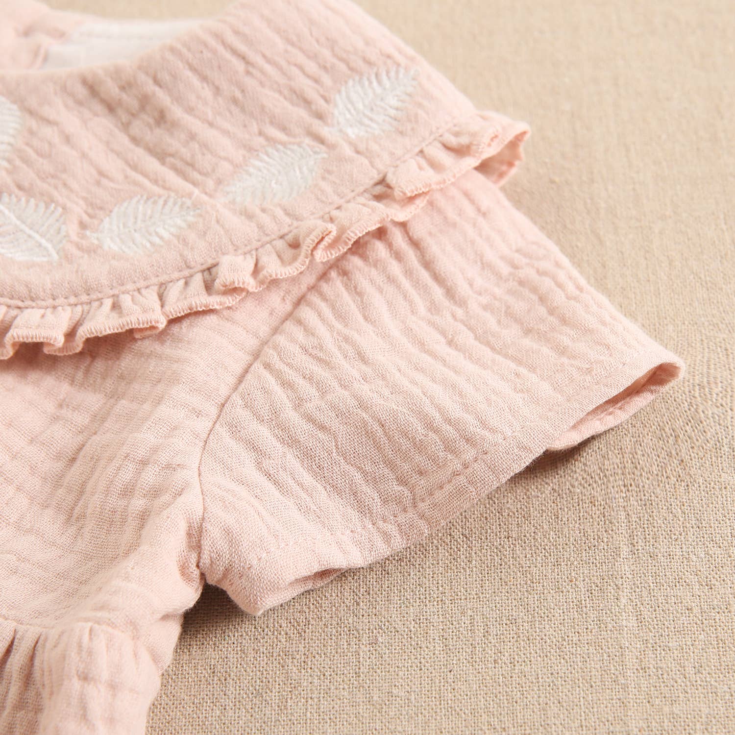 Rose Baby Girl's Bambula Frog with Embroidered Details for wholesale on Faire2