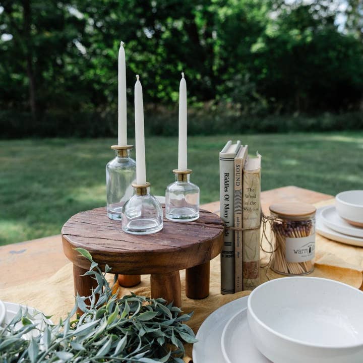 Made Market Co. - Wholesale Candle Holder - Skinny Taper Glass Candle Holder - Small