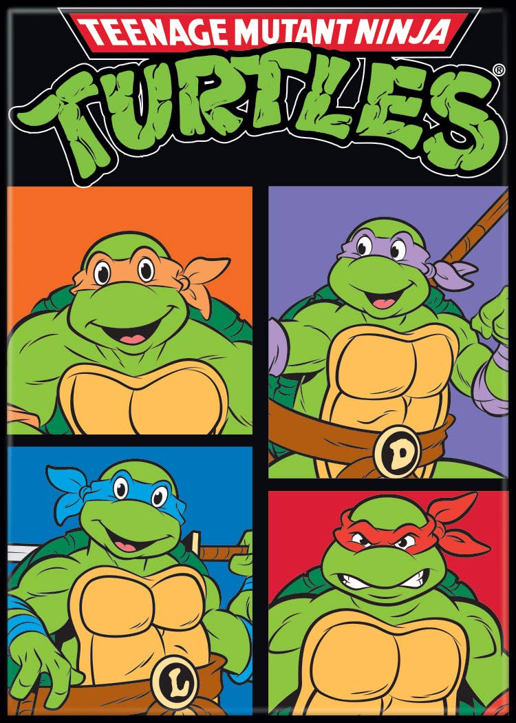 Ata-Boy - Wholesale Magnet - Teenage Mutant Ninja Turtles Logo Team Magnet0