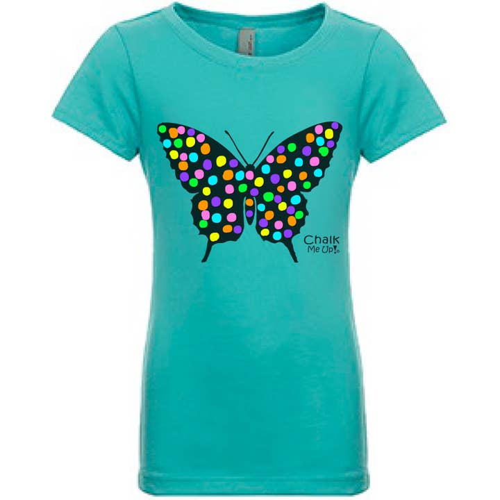 T-shirt papillon pour jeunes avec 3 marqueurs à craie pour la vente par Chalk Me Up