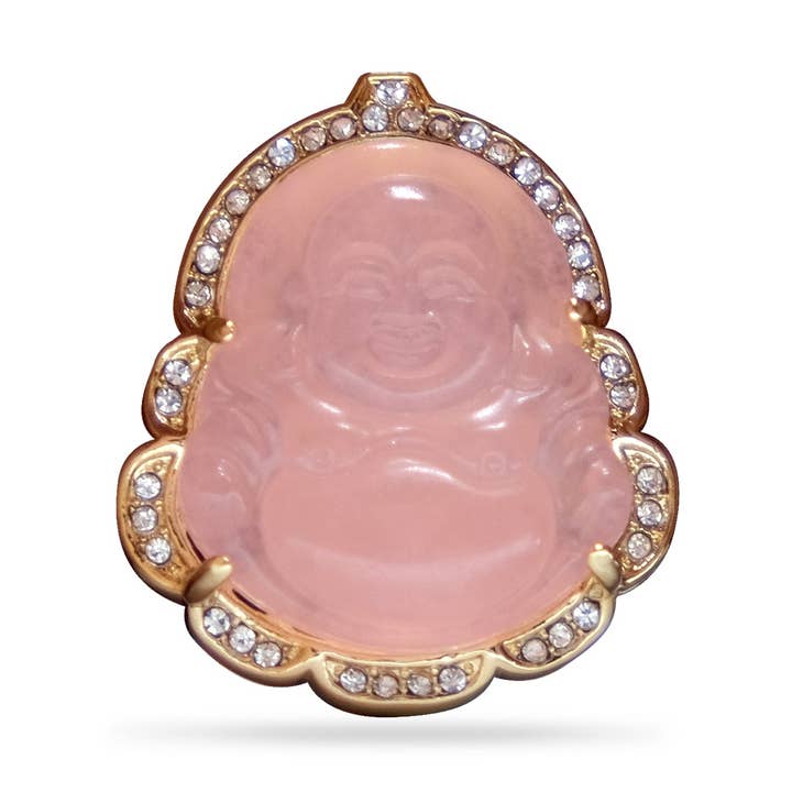 Buddha-brosch - rosa för wholesale av Kingpinz