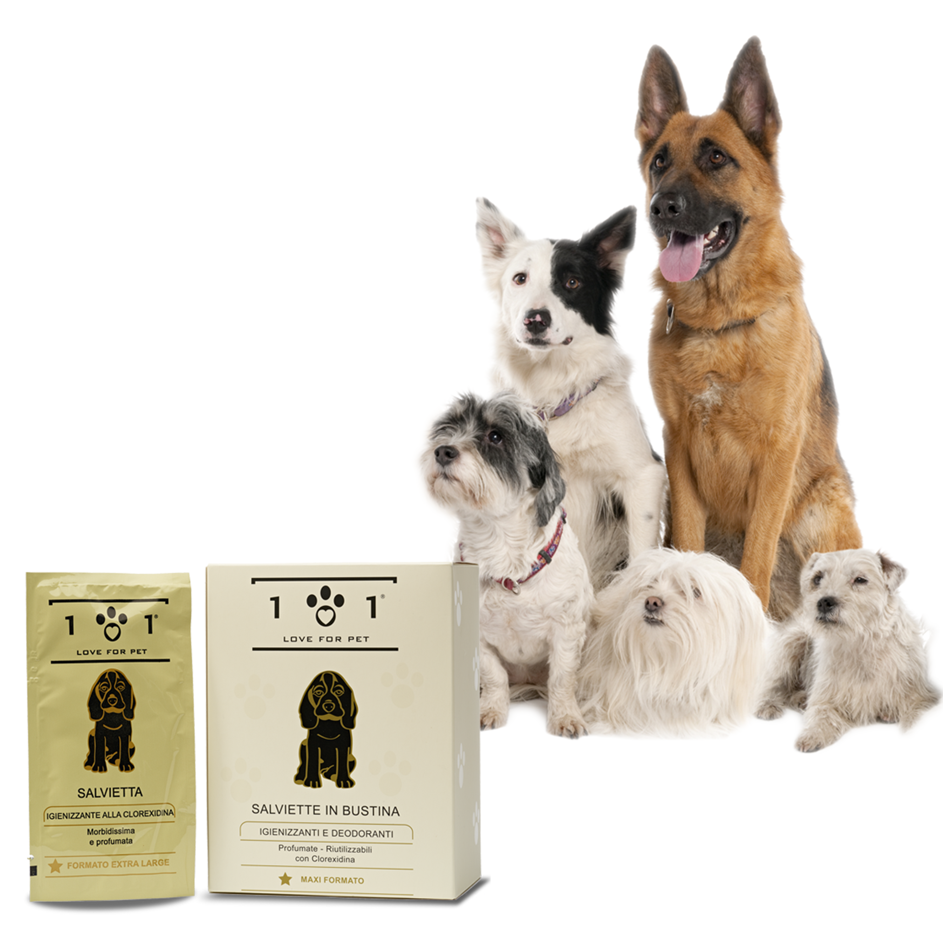 Linea 101 SRL - Wholesale Pet grooming aid – Dog - Sanitizing Wipes With Chlorhexidine Pcs 251