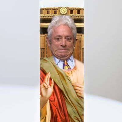 John Bercow Celebrity Prayer Candle for wholesale by Cool Story Gifts