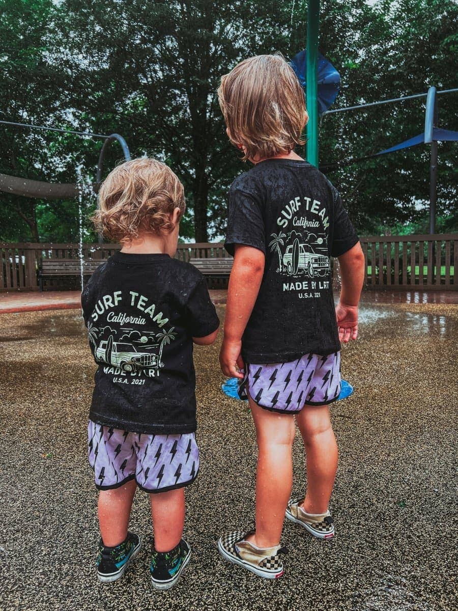 Black Boys Clothes The Surf Team Tee - USA made for wholesale on Faire6