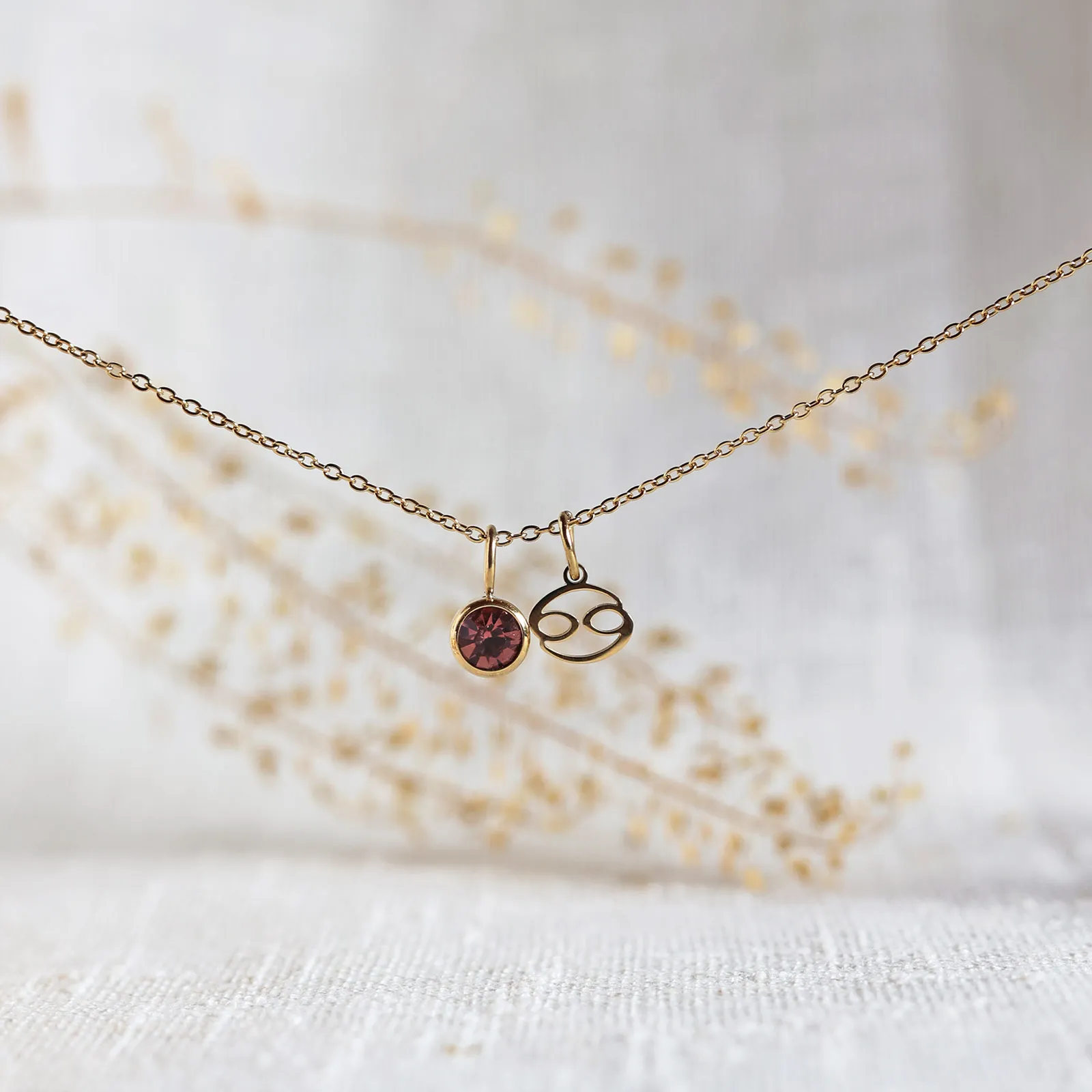 Visée Bijoux - Wholesale Pendant/Charm Necklace - Astro sign necklace and colored stone – My Identity2