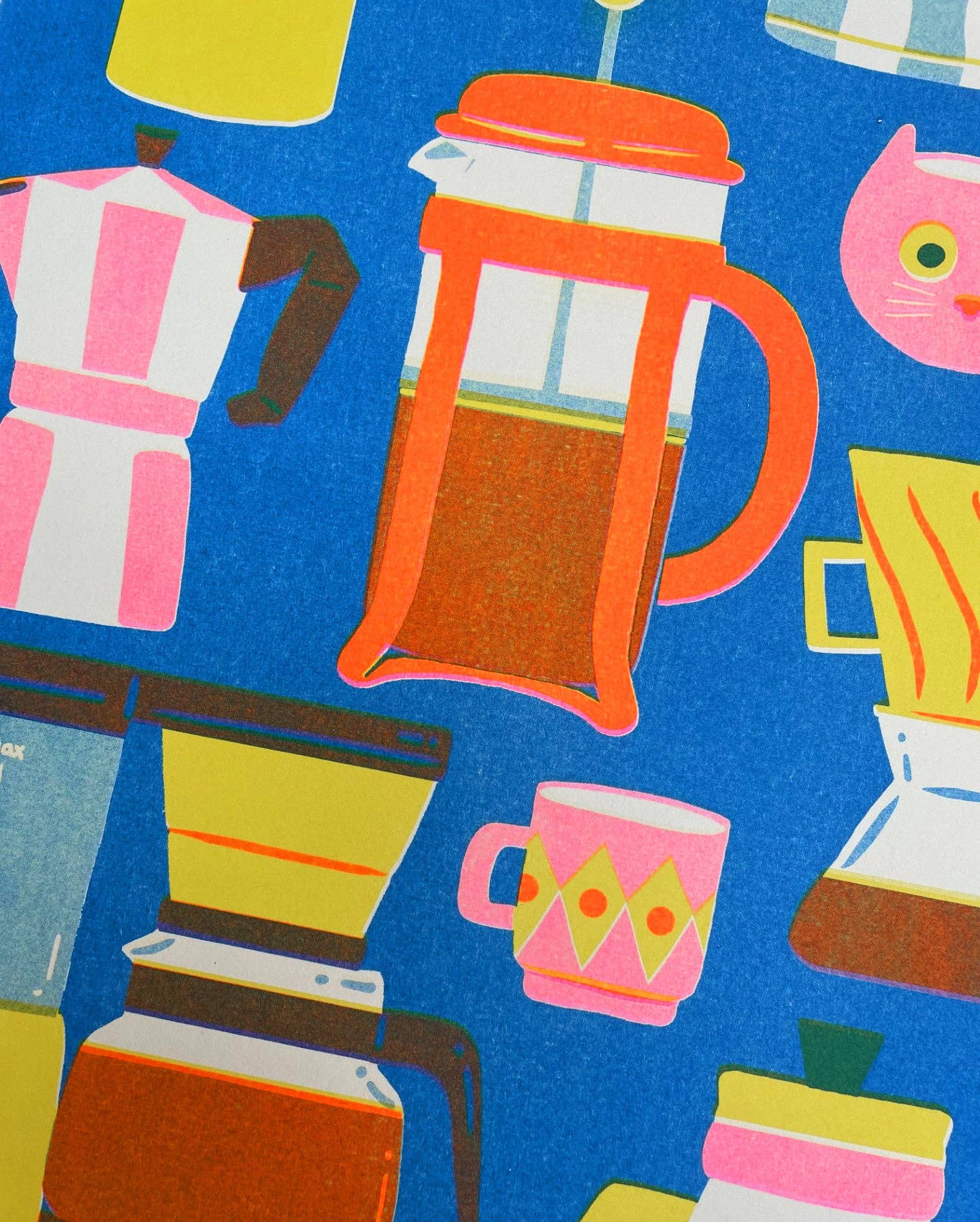 naomi wilkinson illustration – wholesale Art print – Coffee Pot Print2